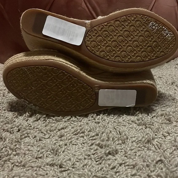 Gianni Bini Macrame Wedges Off White 8.5 - Picture 7 of 8